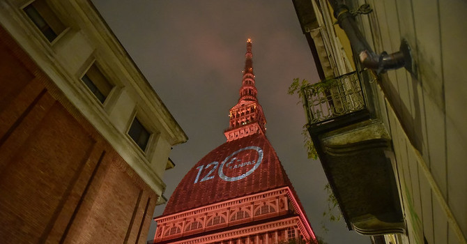 I monumenti del Torinese si tingono di arancione per i 120 anni di Anpas