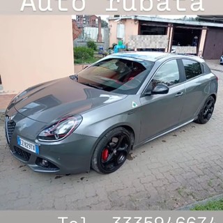 L'Alfa Romeo Quadrifoglio Verde grigia rubata nella notte tra domenica e lunedì