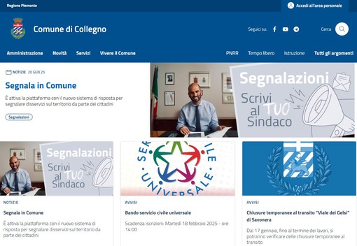 a Collegno attivato il servizio per segnalare problemi e disservizi da parte dei cittadini