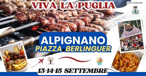 In Piazza Berlinguer ad Alpignano arriva &quot;Viva La Puglia&quot;