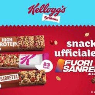 Barrette Kellogg’s snack ufficiale del ‘Fuori Sanremo’ di Radio Italia